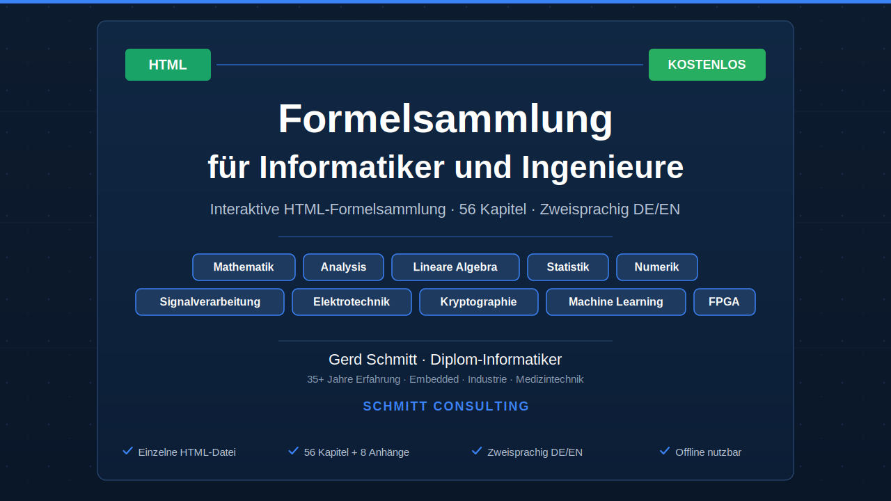 Formelsammlung für Informatiker und Ingenieure